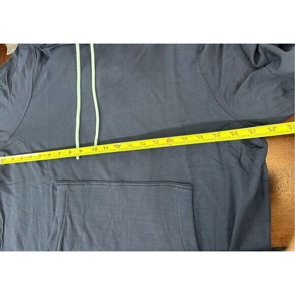 NWT Jambys House Hoodie Lightweight French Terry Hoodie- Unisex Small- Navy/Mint - Picture 7 of 10